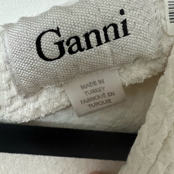 Ganni white mini dress, great for early fall looks. Size S. Worn a few times. - Picture 2 of 4